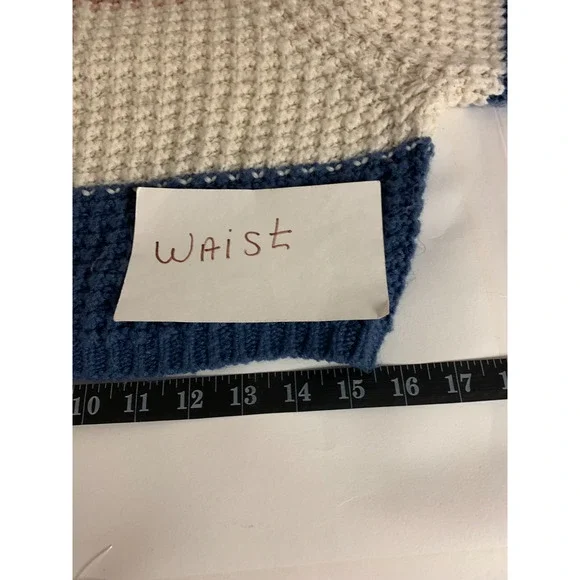 Aeropostale Womens Sweater Size XS Colorblock Open Knit Cropped Twee Schoolgirl - Picture 9 of 10